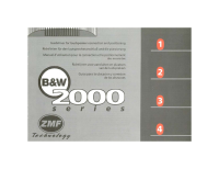 Bowers & Wilkins 2000-ZMF-Owner-Manual